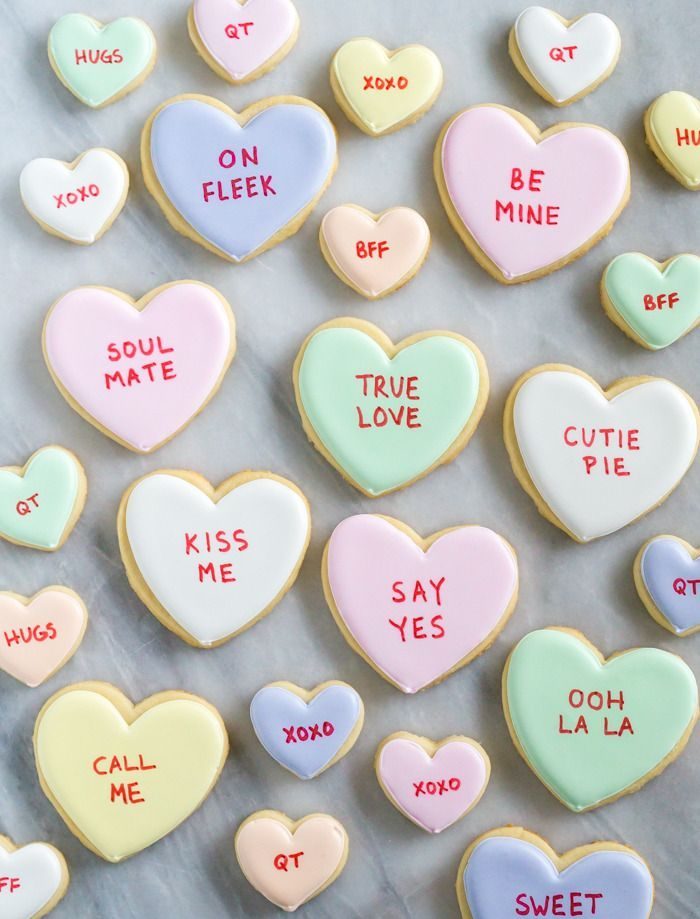 XOXO: Conversation Heart Cookies
