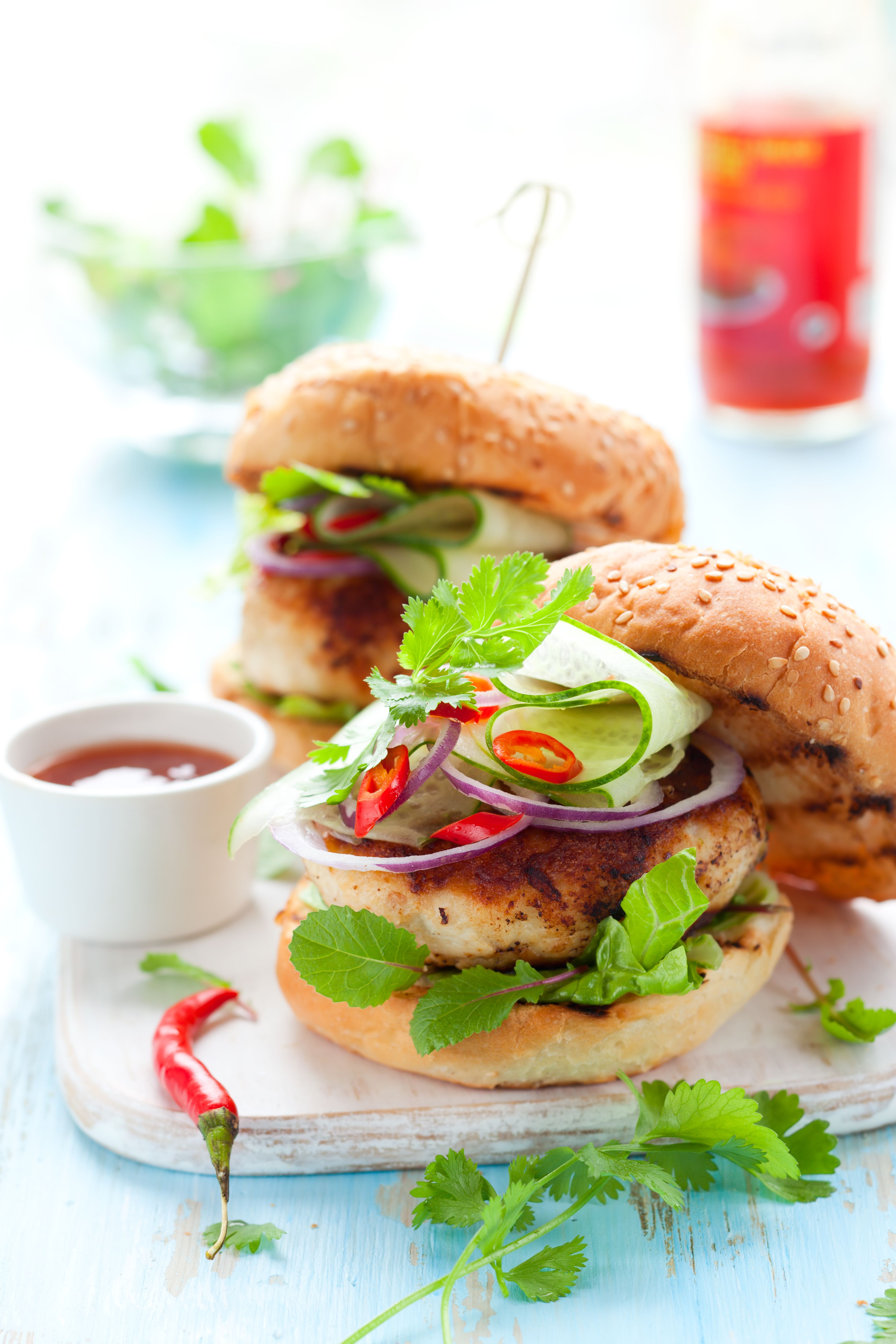 Thai Style Turkey Burger