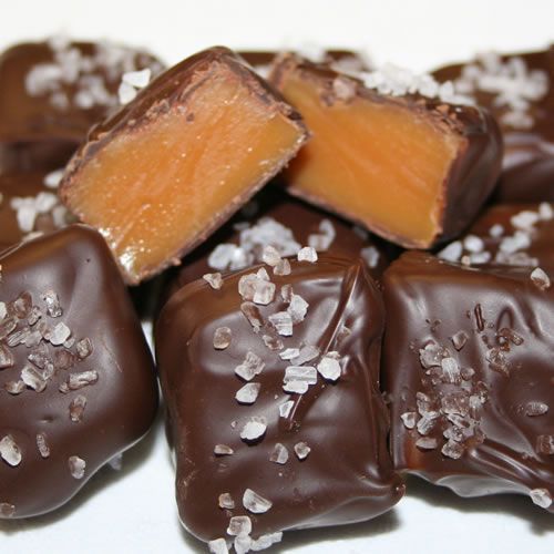 Sea Salt Dark Chocolate Caramels
