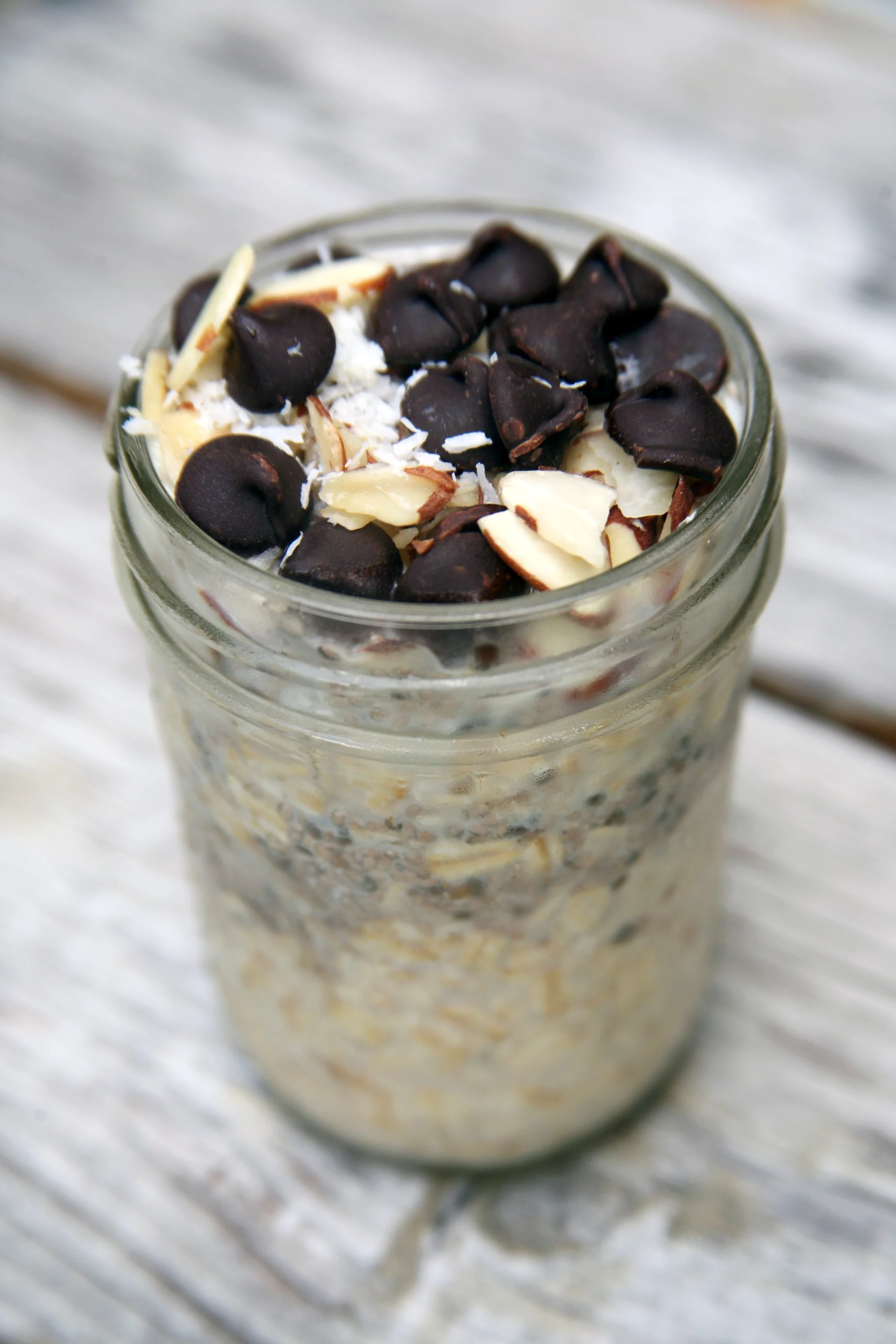 Coconut Chocolate Almond Overnight Oats