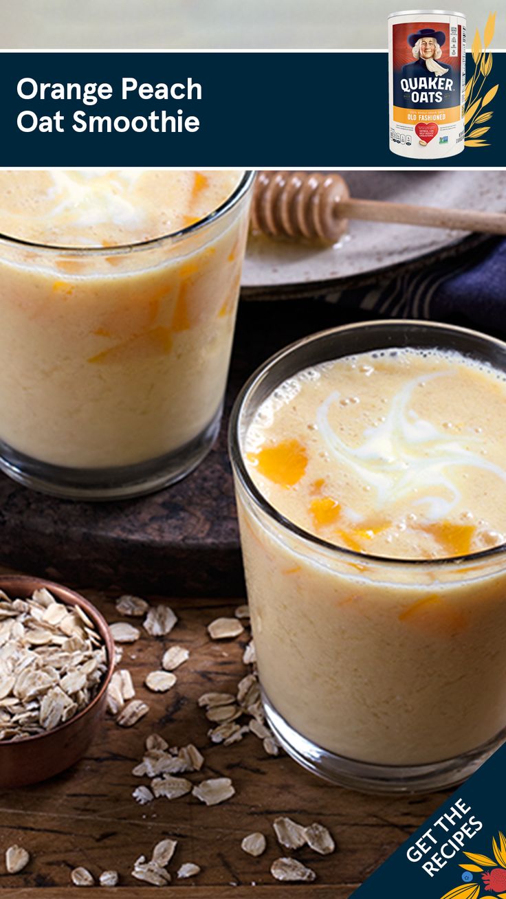 Orange Peach Oat Smoothie