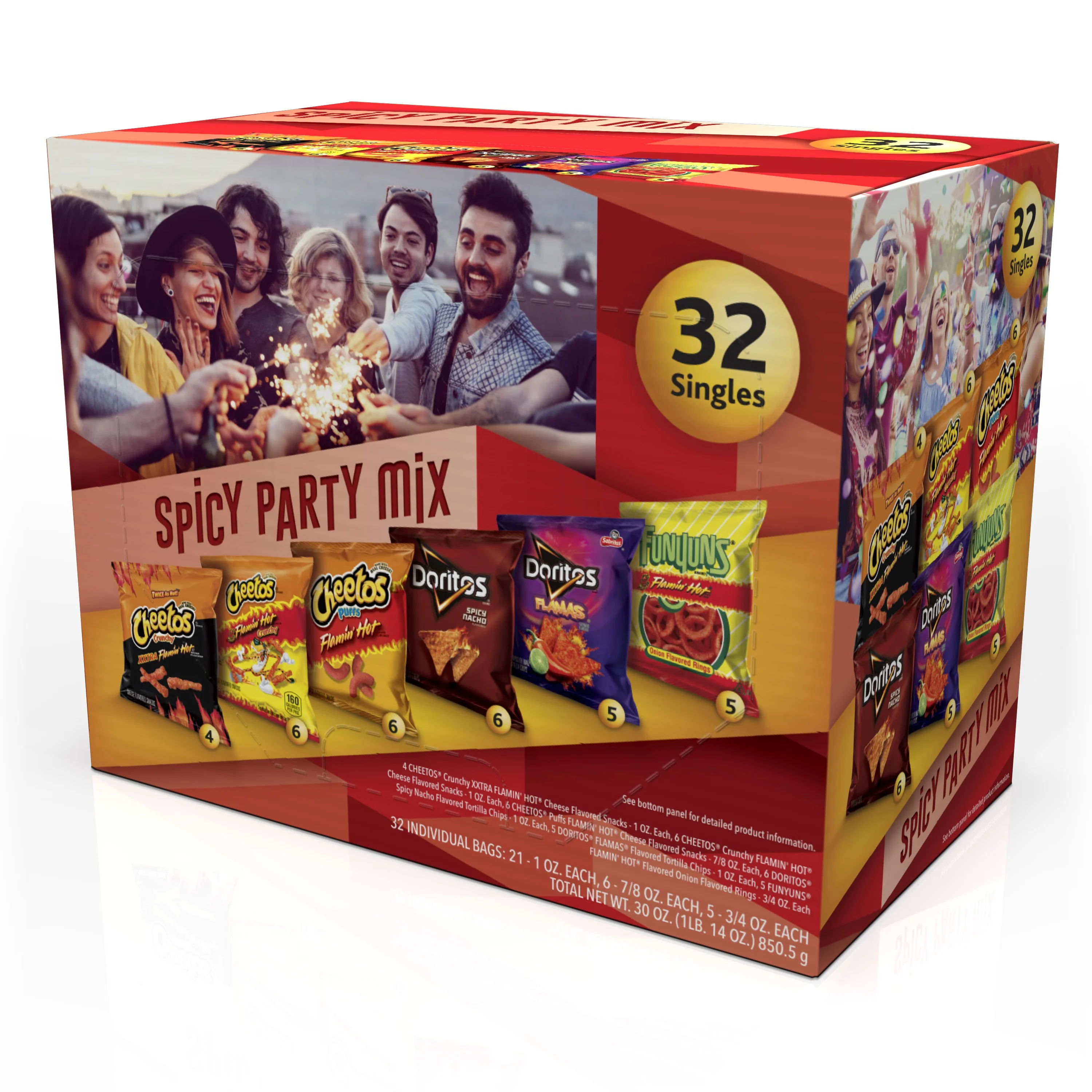 Frito-Lay Variety Pack Spicy Party Mix Cube