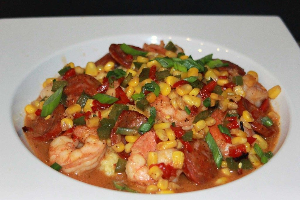 Shrimp with corn - Old Florida Bar and Grill