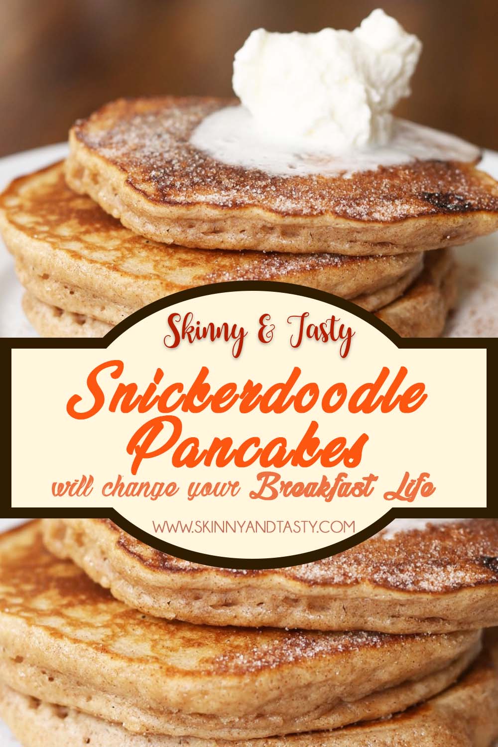 Stack of Snickerdoodle Pancakes