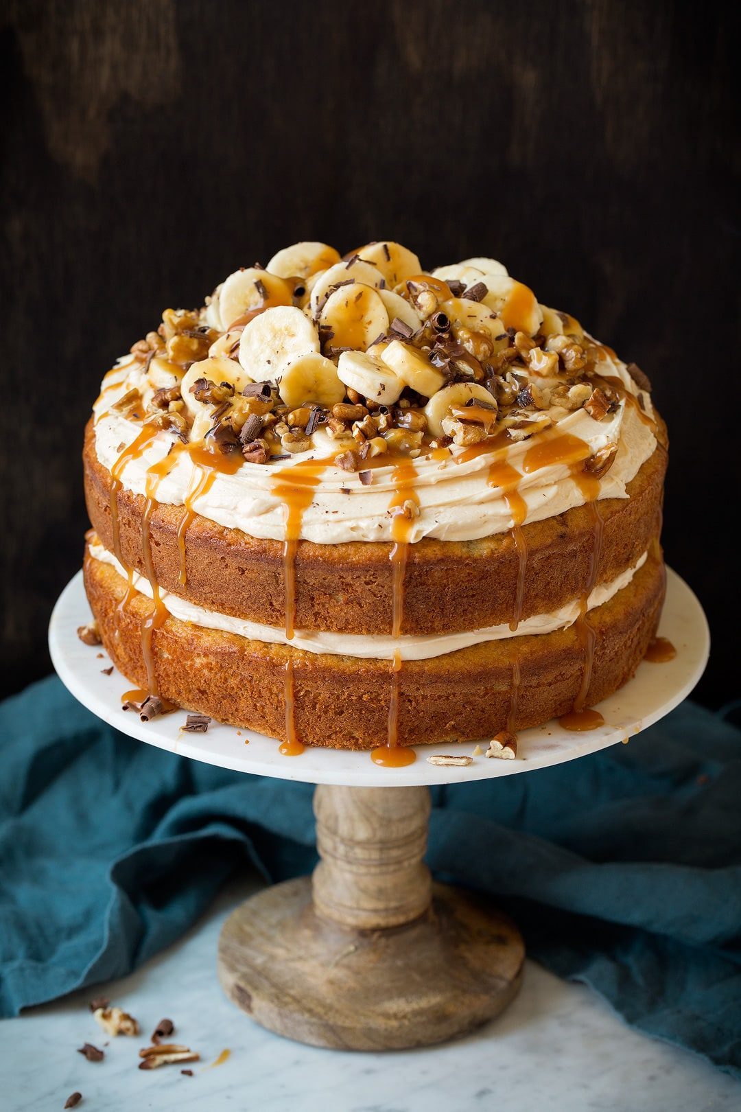 Banana Cake with Salted Caramel Frosting