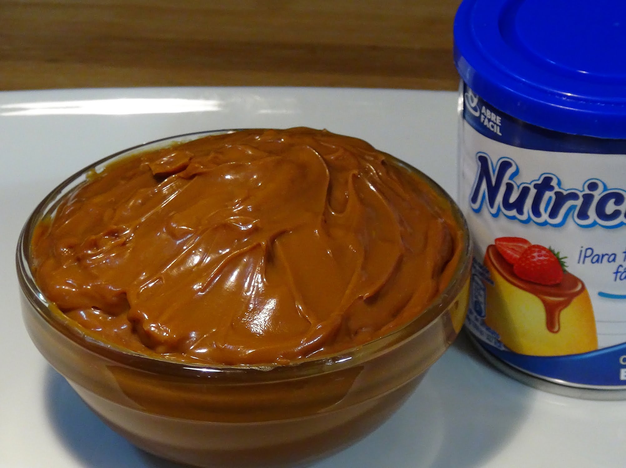 Dulce de leche in a jar